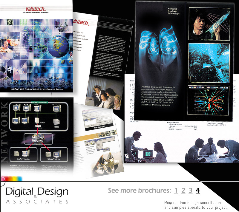 BROCHURE DESIGN - Layouts involved art direction, services photography, image selection, text proofing/ editing, graphic design and offset printing coordination.
