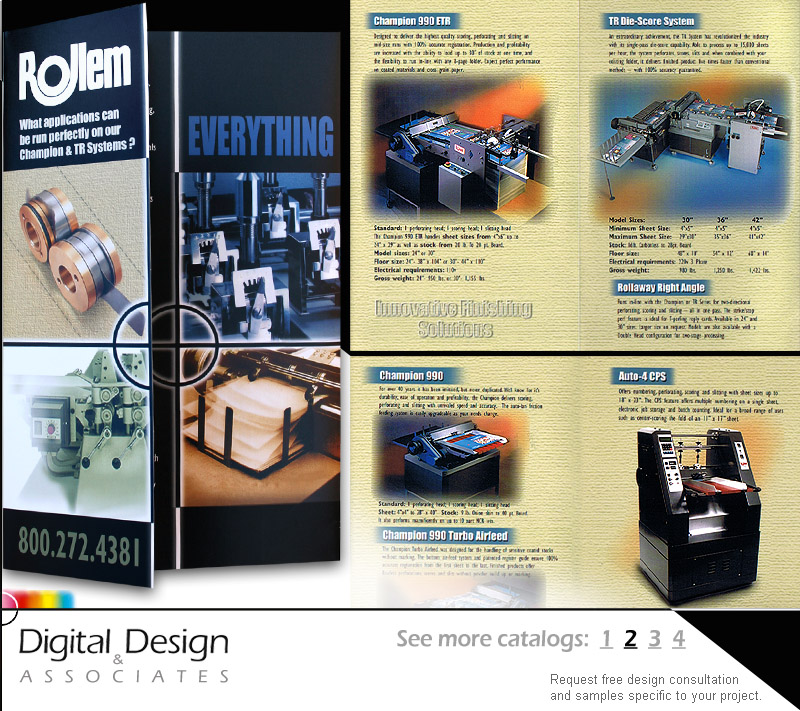 CATALOG DESIGN - Layouts involved art direction, graphic design, image selection, text editing/proofing and offset printing coordination.