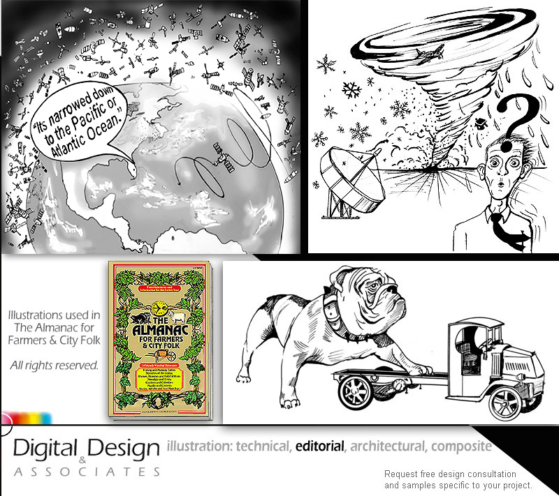 ILLUSTRATION - Editorial pencil illustration solutions portfolio