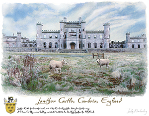 Lowther Castle, England - Copyright Protected - by Artist Kimberley Reid and CastleColors.com