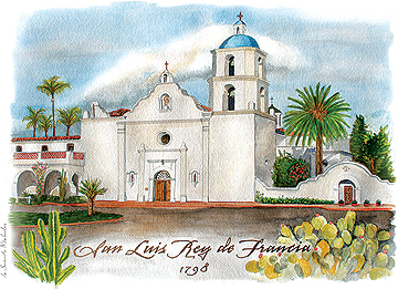 Mission San Luis Rey - Copyright Protected