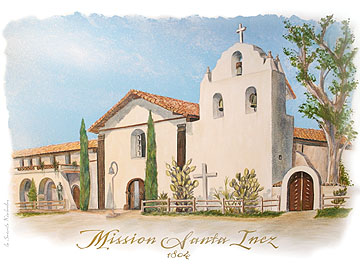 Mission Santa Inez - Copyright Protected